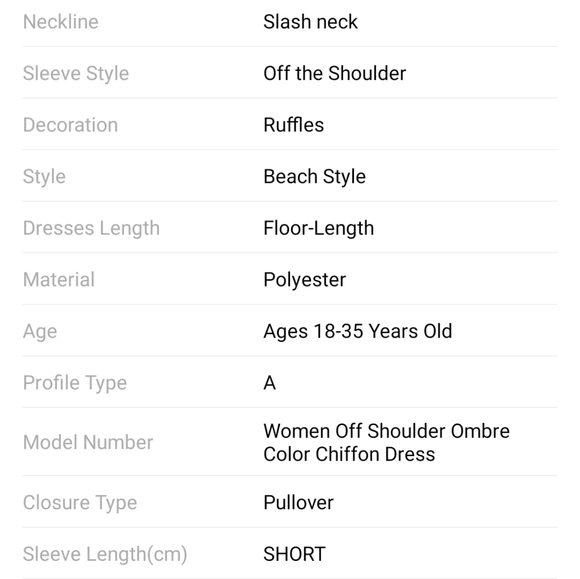 NWT Rainbow Ombre Boho Maxi Summer Dress S: Sm-Med - Picture 13 of 14